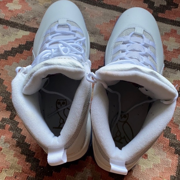 JOrdan Retro 10 white OVO drake shoes 7.5 mens main image 4